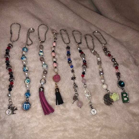 Handmade Beaded Keychains or Bag Tag, Jewelry - Picture 4 of 6